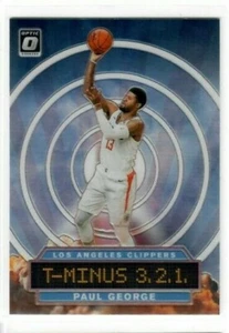 PAUL GEORGE 2019 20 Panini Donruss Optic SILVER PRIZM T-MINUS 3, 2, 1, CLIPPERS - Picture 1 of 1