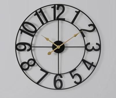 Sorbus Large 24inch Round Analog Wall Clock Battery Operated Numeral Style - Image 1 of 3