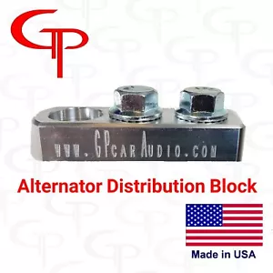 2 Spot Alternator Distribution Block 1/0 2/0 AWG LUG Battery Terminal dual input - Picture 1 of 8