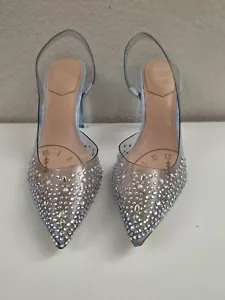 Ciabatta Aldo X Disney Cenerentola donna taglia 8,5 vetro blu chiaro tacchi alti - Foto 1 di 10