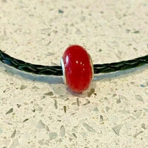 Red Swirl Charm for Bracelets - Picture 1 of 4