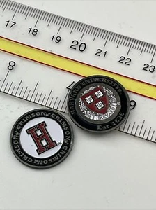 HARVARD CRIMSON UNIVERSITY 1" Diameter GOLF BALL MARKER New - Picture 1 of 8