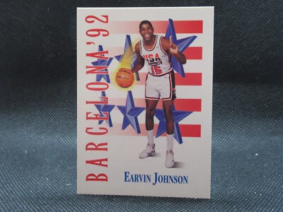 1991-92 Skybox USA Basketball Earvin Magic Johnson Card #533 - Barcelona '92 - Image 1 of 2