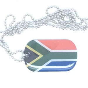 Südafrika South Africa Dog Tag Erkennungsmarke Anhänger Kette flag 3x5cm #531 - Bild 1 von 1