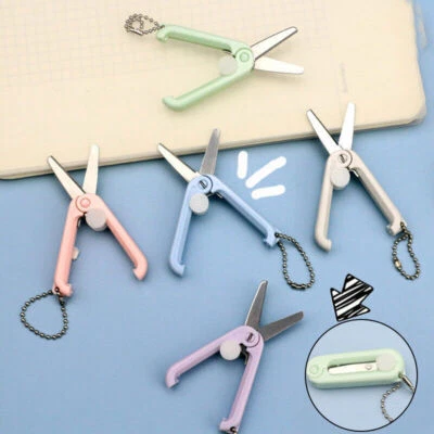 1x Folding Scissors Sewing Scissors Mini Cutting Office Children School Supplies - Image 1 of 4