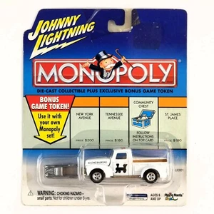 Die Cast Pickup Johnny Lightning Monopoly Reading Railroad White 1940 Ford Truck - Picture 1 of 4