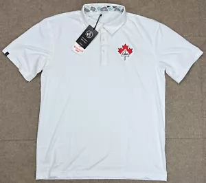 Polo da golf uomo Swannies Cabot ricamata manica corta taglia large - Foto 1 di 7
