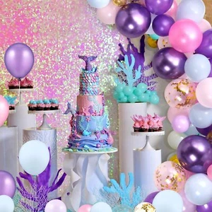 Set 100 pezzi decorazione compleanno pellicole buon compleanno palloncini sirena - Foto 1 di 6