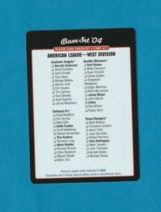 2004 MLB Showdown Base Set Player Card Checklist #3 - Picture 1 of 2