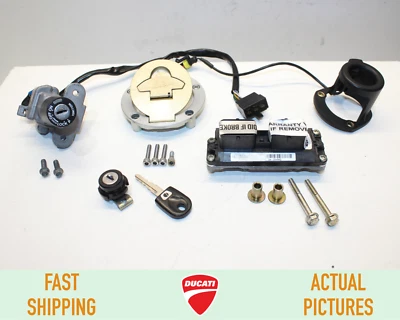 2003 2004 DUCATI Sport 800 CONJUNTO DE IGNIÇÃO BLOQUEIO CHAVE MÓDULO ECU CDI TAMPA DO TANQUE DE COMBUSTÍVEL - Imagem 1 de 4