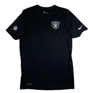 Nike NFL Raiders Dri-Fit T Shirt Black Small - Picture 1 of 4