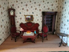 Dollhouse CASA DELLE BAMBOLE SALOTTO COMPLETO 1:12