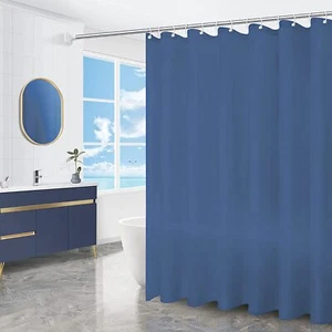 Cortina de ducha de tela lavable de 183 x 183 cm para decoración de baño - Picture 1 of 6