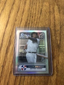 JASSON DOMINGUEZ 2020 Bowman Baseball Spanning The Globe Refractor YANKEES - Picture 1 of 1