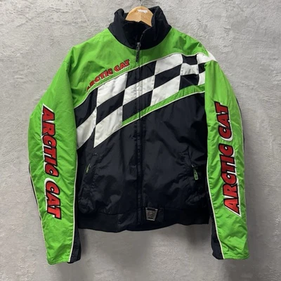 De Colección Arctic Cat Snow Mobile 3 en 1 Chaqueta para Nieve Carreras Esquí Medio Aislado Neón Foto 1 de 4