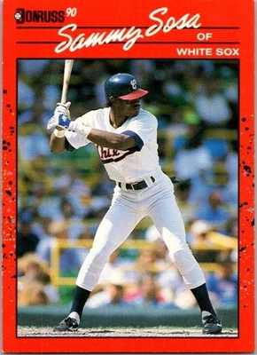 Sammy Sosa - 1990 Donruss - # 489 - ROOKIE - White Sox - Image 1 of 2