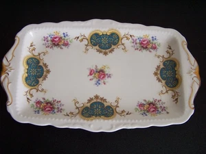 Bandeja para servir oblonga Royal Albert Berkeley plato porcelana de hueso 11,5 pulgadas rectangular - Imagen 1 de 4