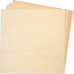 6x6 Wood Squares & Wooden Panels (8-Pack) for Crafts - Unfinished 6x6 Pieces ... - Picture 1 of 5