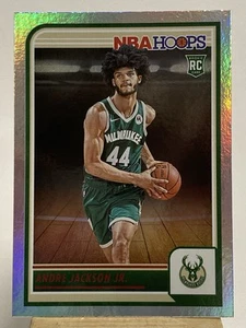 2023-24 Panini Hoops Basketball RC Andre Jackson Jr. Silver Foil #268 Bucks - Picture 1 of 2