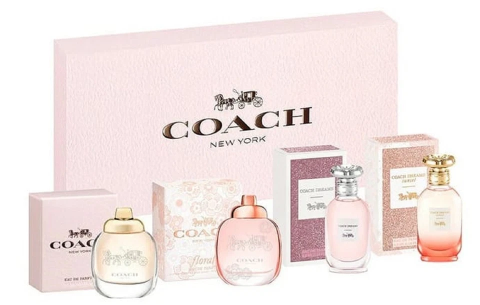 Juego de regalo en miniatura Coach para damas fragancias 0,15 oz x 4 Foto 1 de 1