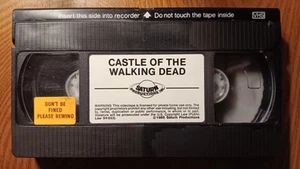 Castle of the Walking Dead RARE SATURN VHS Christopher Lee HORROR TAPE ONLY - Picture 1 of 1
