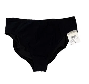 NEW Profile by Gottex Bikini Swim Bottom Womens 14 Black Full Coverage Beach - Picture 1 of 5