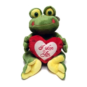 CP Sitting Frog Valentine's Day I Love You Heart Plush Stuffed Animal 14 in. New - Picture 1 of 1