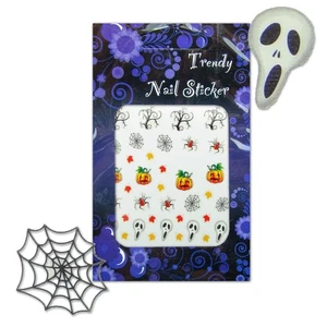 Pegatina gótica/halloween color nail art/pegatina de uñas (HCS04) - Imagen 1 de 1