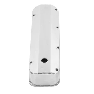 ▫2PCS Fabricated Aluminum Tall Baffled Valve Covers 6355 Polishing For BB BBF - Picture 1 of 12