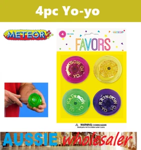 AU 4pc Yo-Yo's Fun Game Party Favours Kid Toy Play - Picture 1 of 1