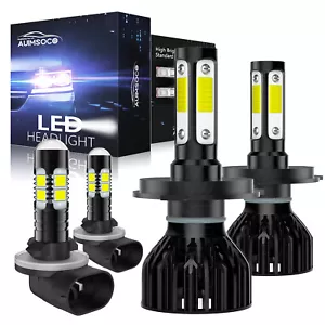 For Kia Soul 2010-2011 LED Headlight High Low Beam + Fog Light Bulbs Combo 6000K - Picture 1 of 12