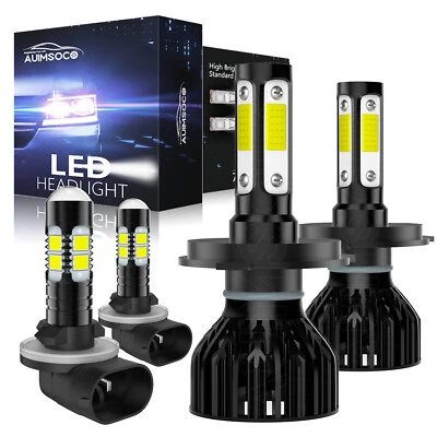 For Kia Soul 2010-2011 LED Headlight High Low Beam + Fog Light Combo White Bulbs - Image 1 of 4