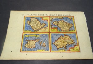 Antique Map of the English Islands by Petrus Bertius 1618 - Picture 1 of 4