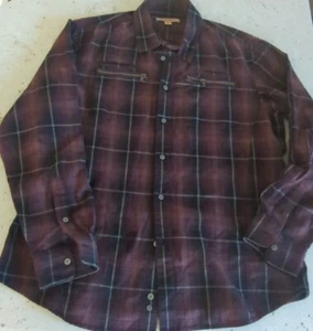 John Varvatos USA Men Shirt Mens Size XX Large Button Up Long Sleeve Plaid - Picture 1 of 10