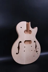 DIY Electric Guitar Body Replacement F HOLE LP Style Set Mahogany Glue bonding - Picture 1 of 11