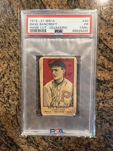 1919-21 W514 Dave Bancroft PSA 1 (MK)