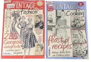 Woman’s Weekly Keepsake Books of Vintage Fashion and Cooking Magazines 2014/2015 - Picture 1 of 15