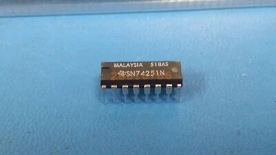 (10 PIEZAS) SN74251N TI LOGIC MUX, ÚNICO, 8 ENTRADAS, STD-TTL, PDIP-16 Foto 1 de 4