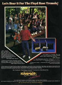 Guitarras Kramer Floyd Rose 1986 trémolo anuncio impreso idea de regalo de Navidad (2405) - Imagen 1 de 1