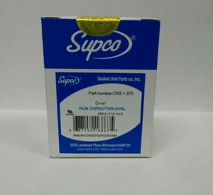 Supco Oval Run Capacitor 5 MFD 370V Volt VAC CR5X370 50/60HZ - Picture 1 of 5
