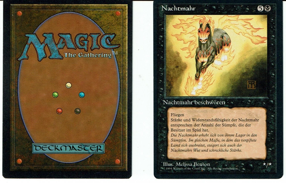 MAGIC THE GATHERING, MTG FBB NIGHTMARE / NACHTMAHR (German) ex - Image 1 of 1