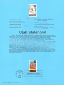 #9601 32c Utah Statehood Briefmarke #3024 mit FD - Bild 1 von 1