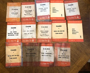 Lot Of Vintage Case Crawler Loader Harrows Tractor Operators Manuals Some Nos - Picture 1 of 6