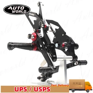 Racing Rearsets Footrest Peg For Suzuki GSXR 1000 2009-2016 2013 2012 2011 2010 - Picture 1 of 14