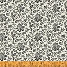 Paisley Floral Fabric, BTY, Les Poulets Encore, Cream, 31298A-2, TheFabricEdge