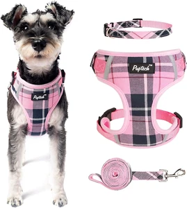 Dog Harness and Leash Collar Set for Small Medium Dogs Puppy and Cats Walking No - Picture 1 of 6