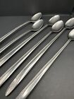 Set Of Extra Long Castle Court Stainless Iced Tea Spoons Wheat Leaf  Japan 11