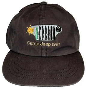 Camp Jeep Staff '97 Baseball Cap Hat Med Grey Unisex One Size Adjust Embroidered - Picture 1 of 8