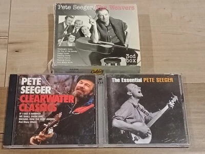 Pete Seeger And The Weavers 3 CD 2003 Box Set + Essential & Clearwater Classics Foto 1 de 4