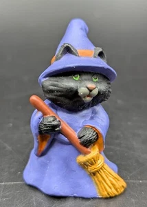 Witch Black Cat Merry Miniatures 1991 Hallmark Figur - Bild 1 von 5